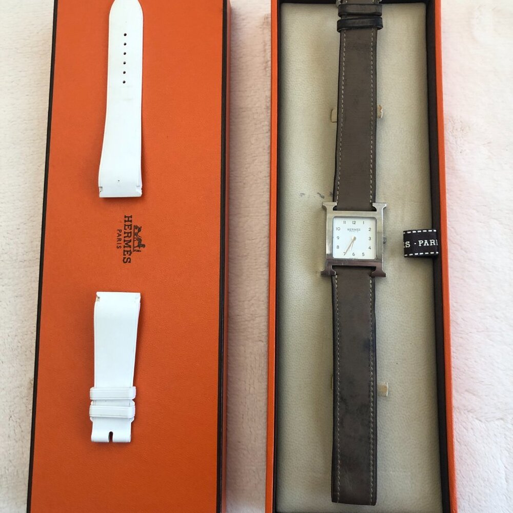 Hermes Stainless Steel Heure H Ladies Watch HH1.510